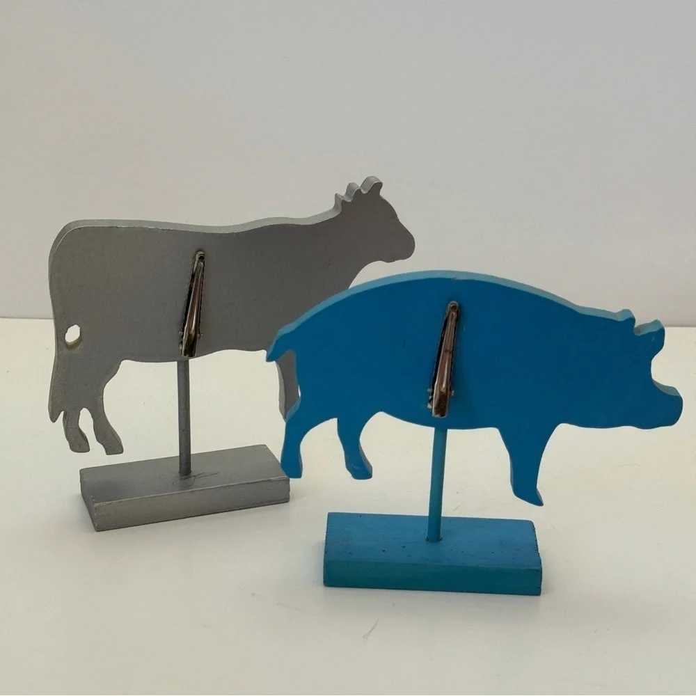 Butchers Cut Pig & Chicken Farmhouse Decor Set Kitchen Tools